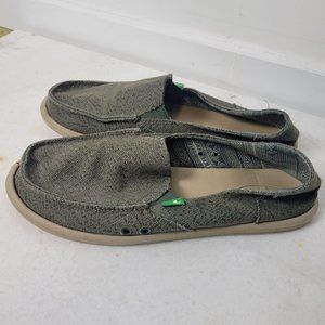 Sanuk Men's Vagabond Tripper Mesh Green Shoes Size 10